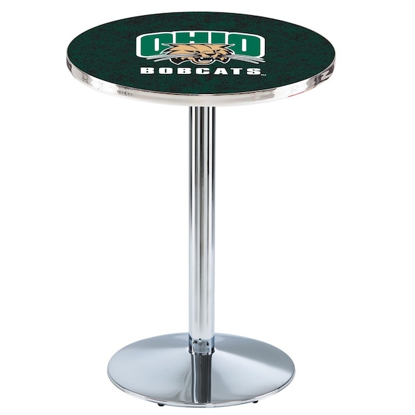 42" Chrome Ohio University Pub Table
